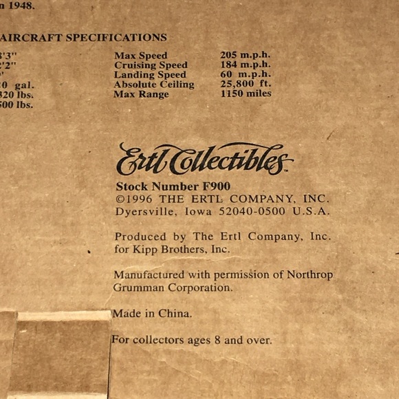 VINTAGE Wings of Texaco 1940 GRUMMAN GOOSE 4th Series Die Cast Coin Bank PLANE - Picture 14 of 16